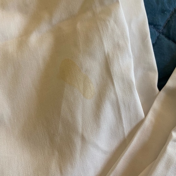 Men’s Canali Dress Pants Sz 36 White not hemmed and unworn. Stain. - Picture 3 of 5